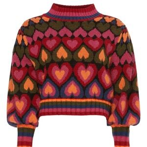 Farm Rio Full of Hearts Sweater